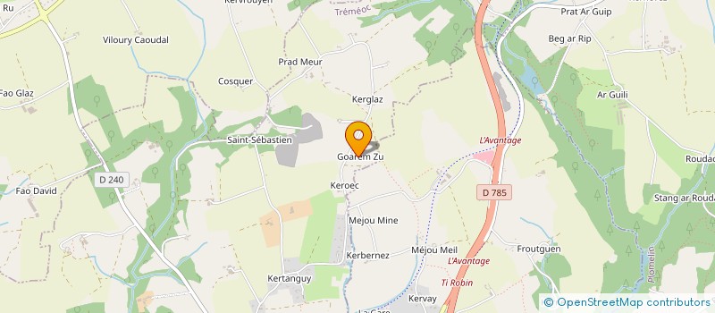 localisation de l'entreprise SOCIETE DE RESTAURATION DE KERMARIA  PONT L ABBE