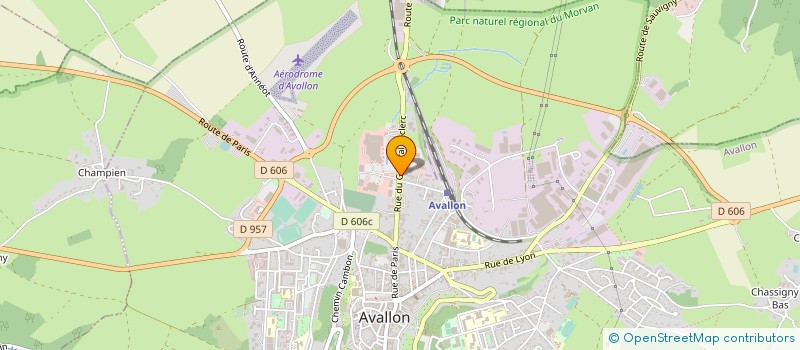 localisation de l'entreprise SOCIETE DE RESTAURATION DE L'AVALLONNAIS S.N.C. à AVALLON