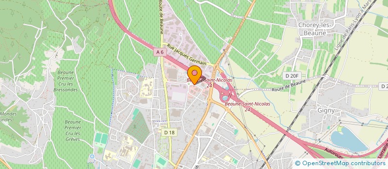 localisation de l'entreprise SOCIETE DE RESTAURATION DESFOSSEY (SRD) à BEAUNE