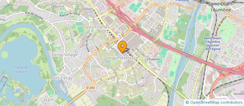 localisation de l'entreprise SOCIETE DE RESTAURATION DU PARVIS à CERGY