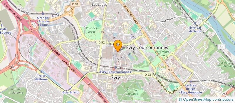 localisation de l'entreprise SOCIETE DE RESTAURATION ET D'INVESTISSEMENTS à EVRY-COURCOURONNES