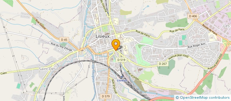 localisation de l'entreprise SOCIETE DE RESTAURATION JEAN-BAPTISTE  LISIEUX