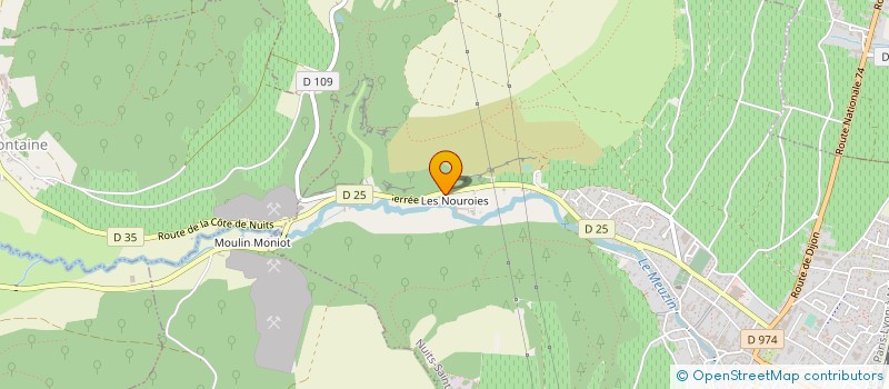 localisation de l'entreprise SOCIETE DE RESTAURATION NUITONNE à NUITS-SAINT-GEORGES