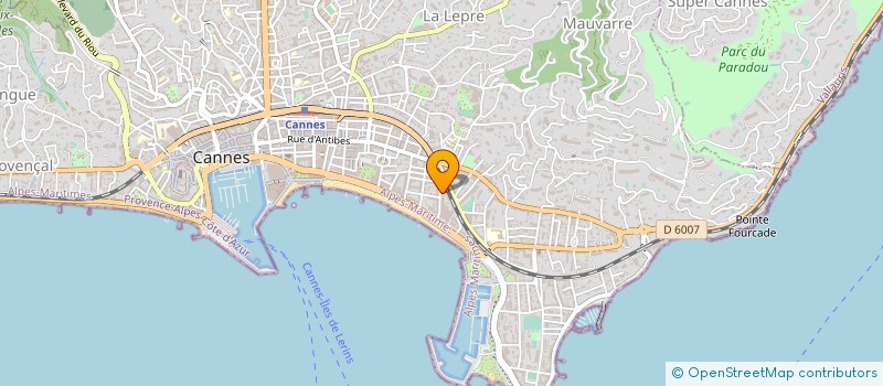 localisation de l'entreprise SOCIETE DE RESTAURATION PROVENCE-ELYSEES SRPE à CANNES