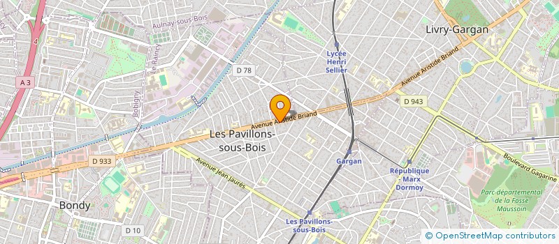 localisation de l'entreprise SOCIETE DE RESTAURATION TRADITIONNELLE  LES PAVILLONS-SOUS-BOIS