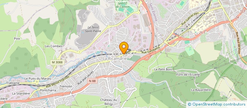 localisation de l'entreprise SOCIETE DE REVETEMENT DE FACADES à LA RICAMARIE