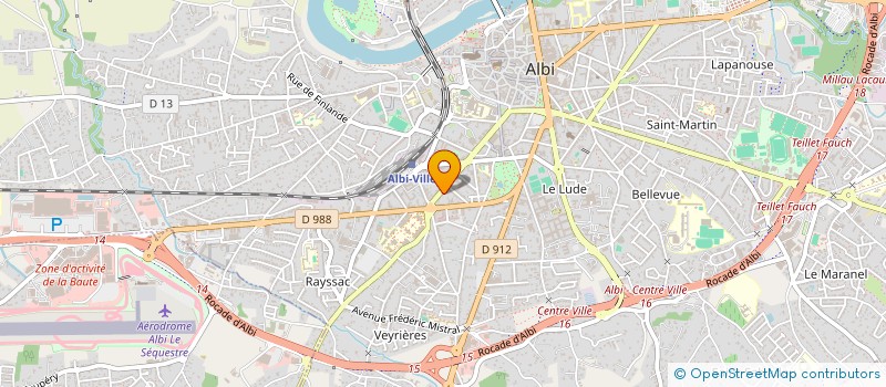 localisation de l'entreprise SOCIETE DE SAINT-VINCENT-DE-PAUL CONSEIL DEPARTEMENTAL DU TARN à ALBI