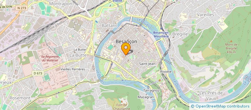 localisation de l'entreprise SOCIETE DE SAINT-VINCENT-DE-PAUL - LOUISE DE MARILLAC - CONSEIL DEPARTEMENTAL DU DOUBS à BESANCON