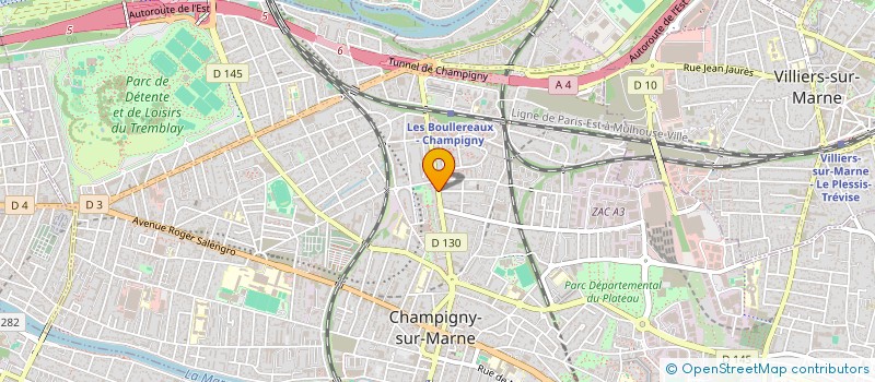 localisation de l'entreprise SOCIETE DE SECURITE PRIVEE ET GARDIENNAGE à CHAMPIGNY-SUR-MARNE