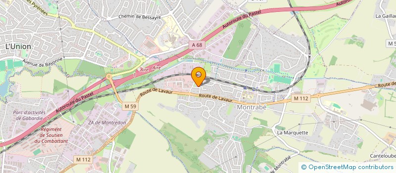 localisation de l'entreprise SOCIETE DE SERIGRAPHIE ET DE BRODERIE TOULOUSAINE à MONTRABE