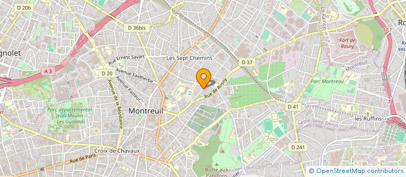 localisation de l'entreprise SOCIETE DE SERRURERIE GENERALE à MONTREUIL