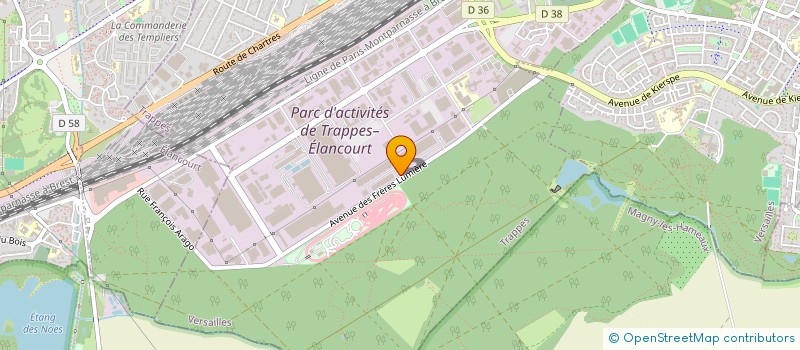 localisation de l'entreprise SOCIETE DE SERVICE EN INFORMATIQUE ET RESEAUX  TRAPPES