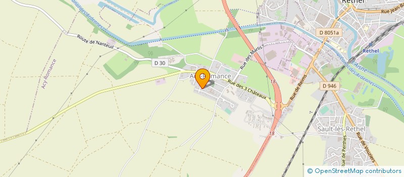 localisation de l'entreprise SOCIETE DE SERVICES A L'AGRICULTURE à RETHEL