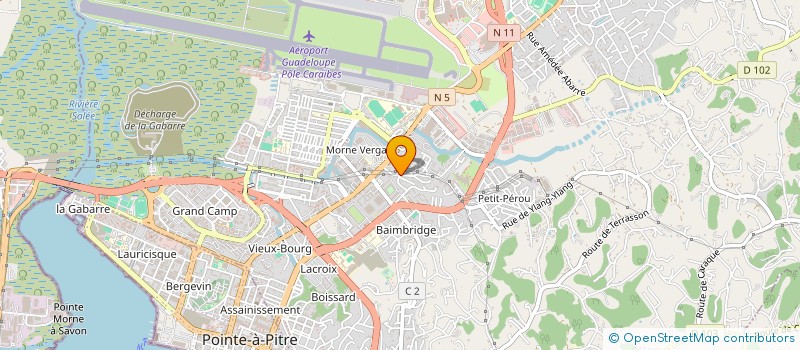 localisation de l'entreprise SOCIETE DE SERVICES AUX PETITES ENTREPRISES à LES ABYMES