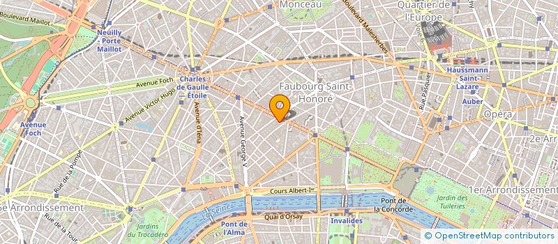 localisation de l'entreprise SOCIETE DE SERVICES ELYSEES-MARBEUF  PARIS