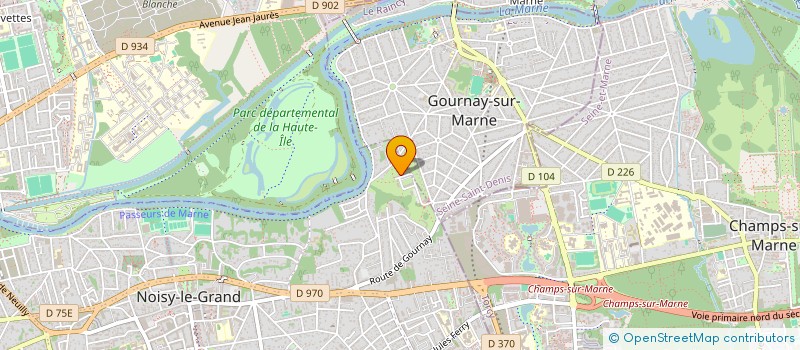 localisation de l'entreprise SOCIETE DE SERVICES EN RECHERCHE CLINIQUE BIOSTATISTIQUES ET INFORMATIQUE POUR LES LABORATOIRES PHARMACEUTIQUES à NOISY-LE-GRAND