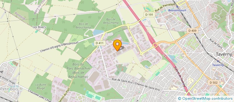 localisation de l'entreprise SOCIETE DE SERVICES GRAPHIQUES  TAVERNY