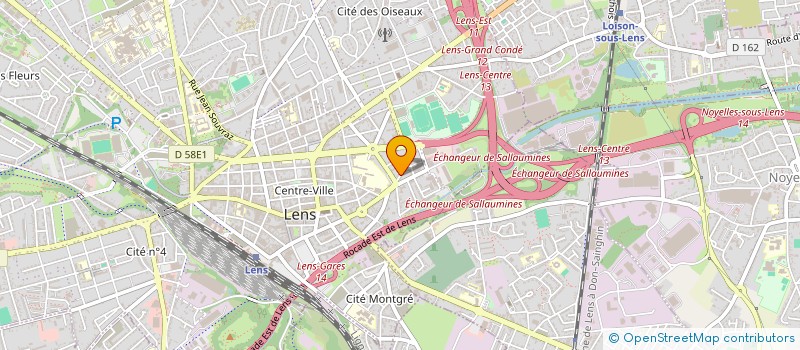 localisation de l'entreprise SOCIETE DE ST VINCENT DE PAUL  LENS