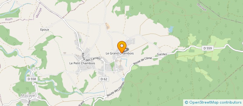 localisation de l'entreprise SOCIETE DE TAILLE DE PIERRE DE CHAMBOIS à MAZAYE