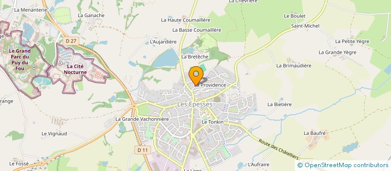 localisation de l'entreprise SOCIETE DE TENNIS DE TABLE SPICEENNE  LES EPESSES