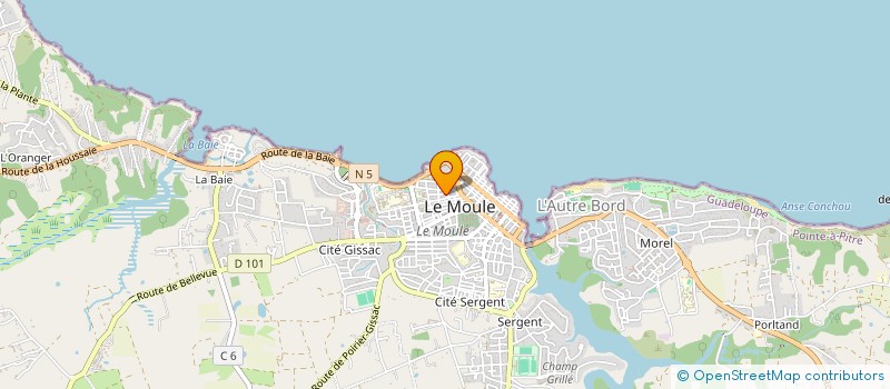 localisation de l'entreprise SOCIETE DE TERRASSEMENT DAGNET à LE MOULE