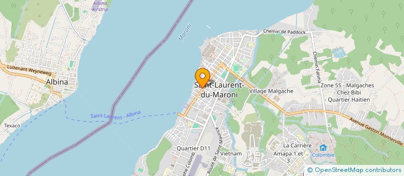localisation de l'entreprise SOCIETE DE TERRASSEMENT DE L'OUEST à SAINT-LAURENT-DU-MARONI
