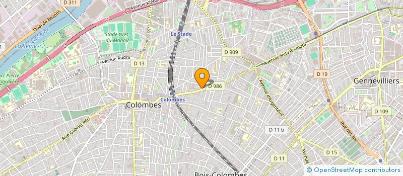localisation de l'entreprise SOCIETE DE TERRASSEMENT DE L'OUEST PARISIEN à COLOMBES
