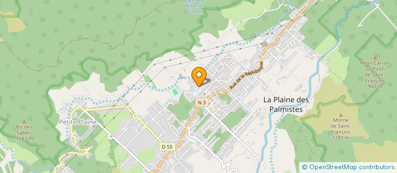localisation de l'entreprise SOCIETE DE TERRASSEMENT ET DE TRANSPORTS LACOUDRAY SARL à LA PLAINE-DES-PALMISTES