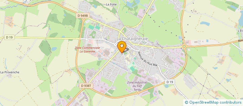 localisation de l'entreprise SOCIETE DE TIR A L'ARC LA CHATAIGNERAIE  LA CHATAIGNERAIE