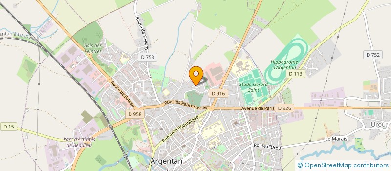 localisation de l'entreprise SOCIETE DE TIR D'ARGENTAN  ARGENTAN
