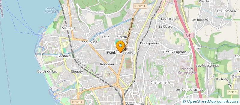 localisation de l'entreprise SOCIETE DE TIR D4AIX LES BAINS LA FRATERNELLE TIR à AIX-LES-BAINS