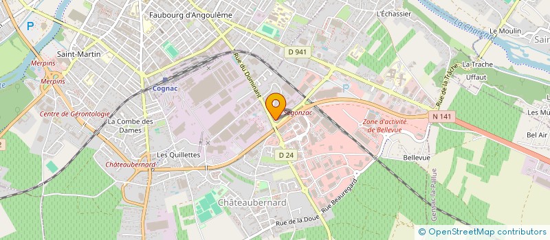 localisation de l'entreprise SOCIETE DE TIR DE COGNAC à CHATEAUBERNARD