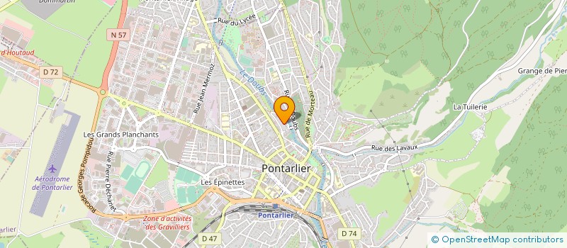 localisation de l'entreprise SOCIETE DE TIR DE PONTARLIER  PONTARLIER