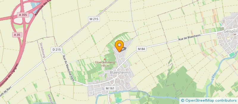 localisation de l'entreprise SOCIETE DE TIR ET D'EDUCATION PHYSIQUE GEISPOLSHEIM  BLAESHEIM