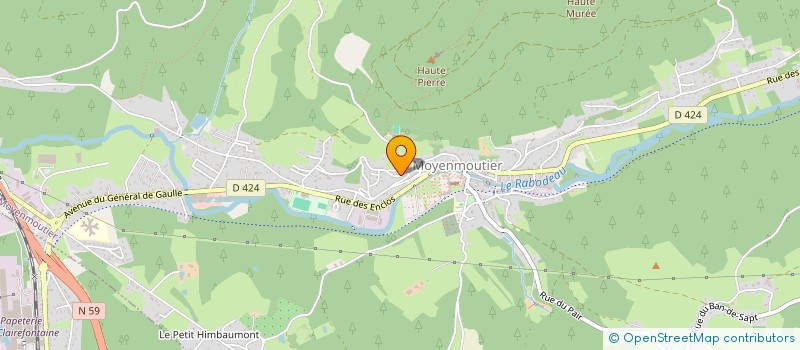 localisation de l'entreprise SOCIETE DE TIR ET DE P M  MOYENMOUTIER