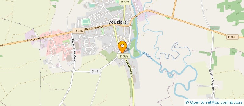 localisation de l'entreprise SOCIETE DE TIR L'AVENIR DE VOUZIERS  VOUZIERS