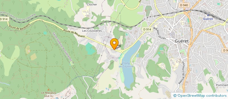 localisation de l'entreprise SOCIETE DE TIR SPORTIF GUERET  GUERET