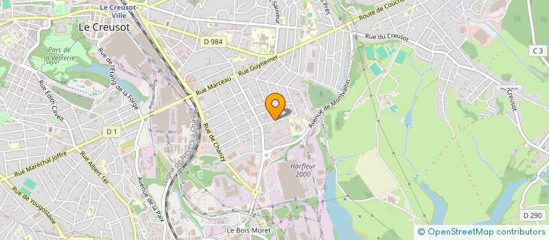 localisation de l'entreprise SOCIETE DE TOLERIE INDUSTRIELLE à LE CREUSOT
