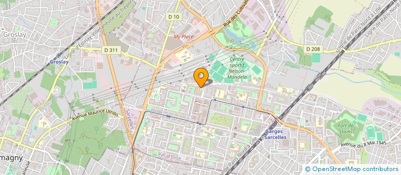 localisation de l'entreprise SOCIETE DE TOMODENSITOMETRIE DE SARCELLES  SARCELLES