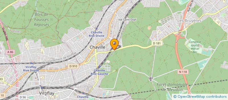 localisation de l'entreprise SOCIETE DE TOUS TRAVAUX EN ELECTRICITE ET BATIMENT à CHAVILLE