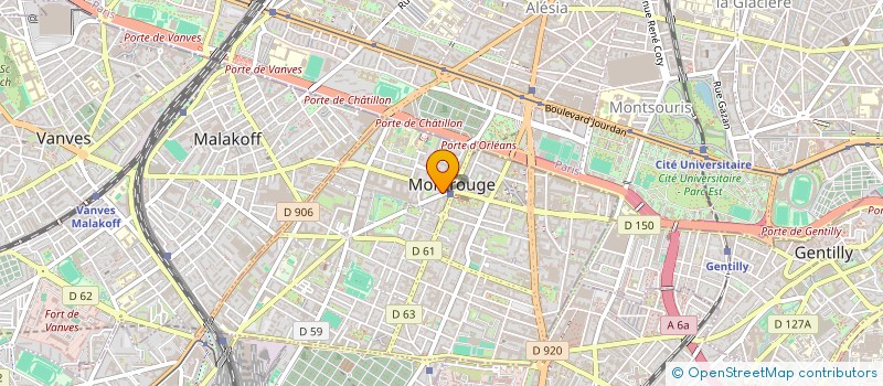 localisation de l'entreprise SOCIETE DE TRAITEMENT D'IMAGES à MONTROUGE