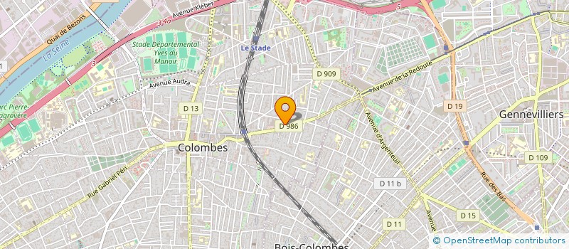 localisation de l'entreprise SOCIETE DE TRAITEMENT DE MATERIAUX ET DE GRAVAS à COLOMBES