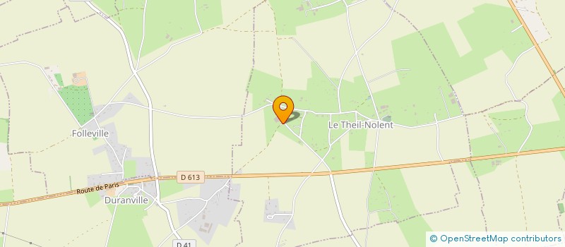 localisation de l'entreprise SOCIETE DE TRAITEMENT ET REVETEMENT DE SURFACES  LE THEIL-NOLENT