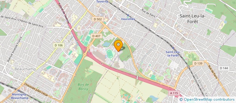 localisation de l'entreprise SOCIETE DE TRAITEMENTS INFORMATIQUES DE GESTION FINANCIERES ADMINISTRATIVE ET DE SECRETARIAT  TAVERNY