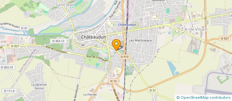 localisation de l'entreprise SOCIETE DE TRAMPOLINE ET DE GYMNASTIQUE à CHATEAUDUN