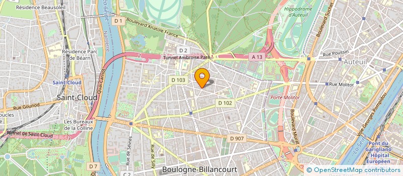 localisation de l'entreprise SOCIETE DE TRANSACTION CONSTRUCTION ET RENOVATION PAR ABREVIATIO N T C R à BOULOGNE-BILLANCOURT