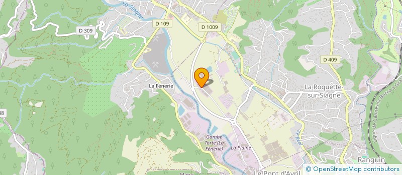 localisation de l'entreprise SOCIETE DE TRANSFORMATION DE PRODUITS FLORAUX SOTRAFLOR à LA ROQUETTE-SUR-SIAGNE