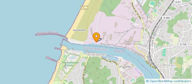 localisation de l'entreprise SOCIETE DE TRANSIT ET MANUTENTION BASQUE à TARNOS
