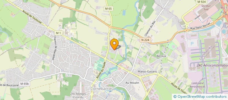 localisation de l'entreprise SOCIETE DE TRANSPORT D'AFFRETEMENT ET DE TRAVAUX REGIONAUX à CORNEBARRIEU
