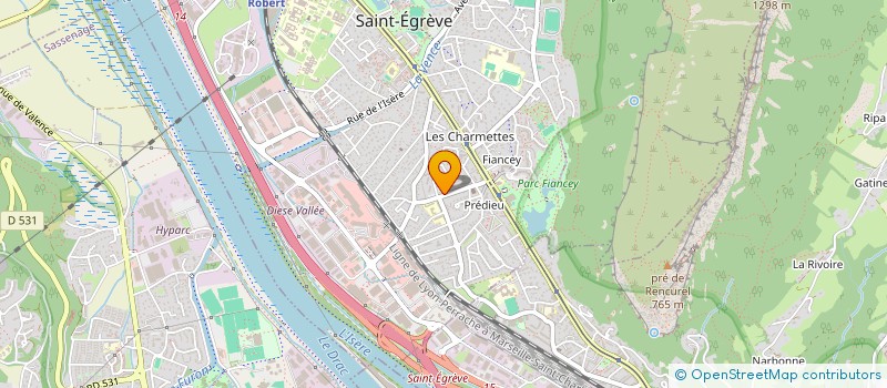 localisation de l'entreprise SOCIETE DE TRANSPORT DE GRENOBLE  SAINT-EGREVE